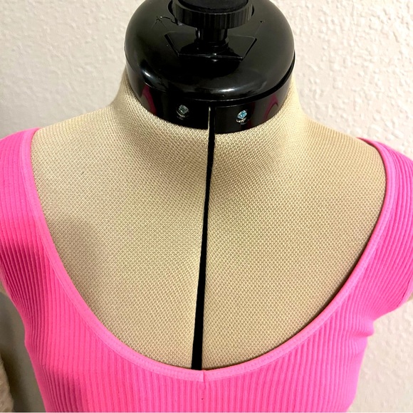 AS REVIVAL Tops - Womens Pink cropped speed tank-size SMALL